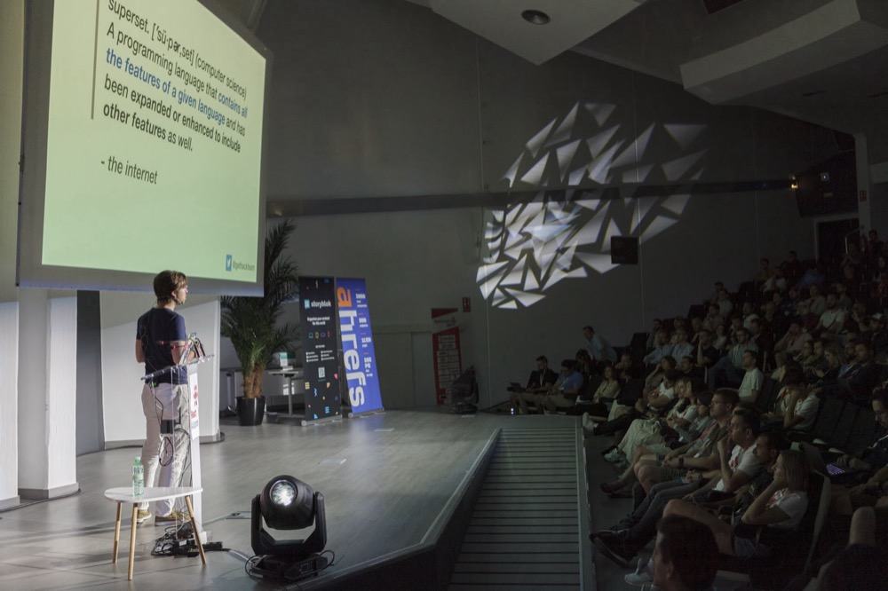 A talk on the main stage, 2022